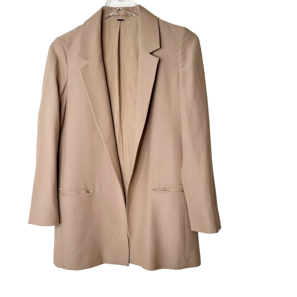 All Saints Oversized Open Front Aleida Blazer in Rose Nude size 2